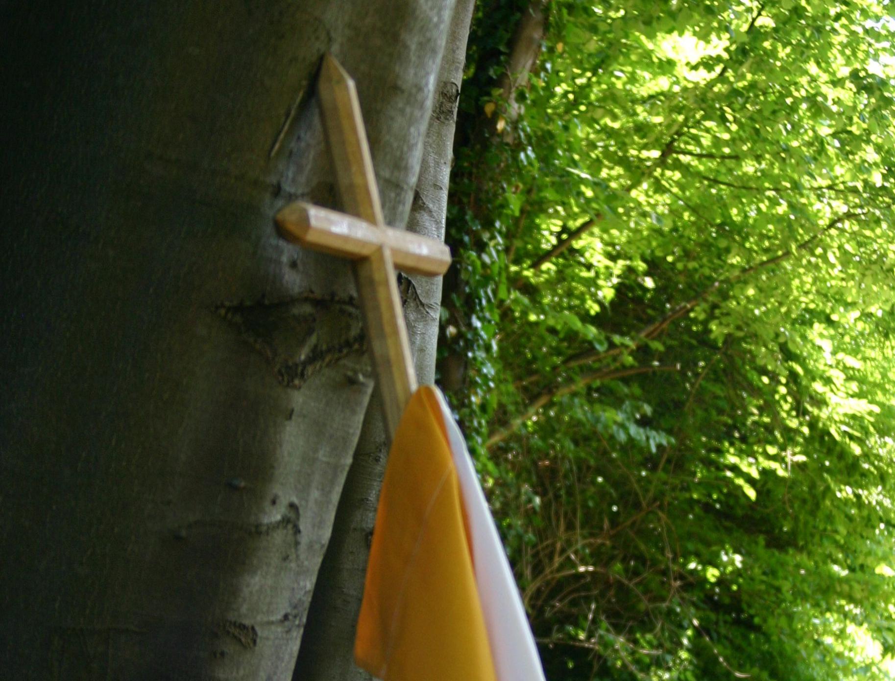 Kreuz am Baum