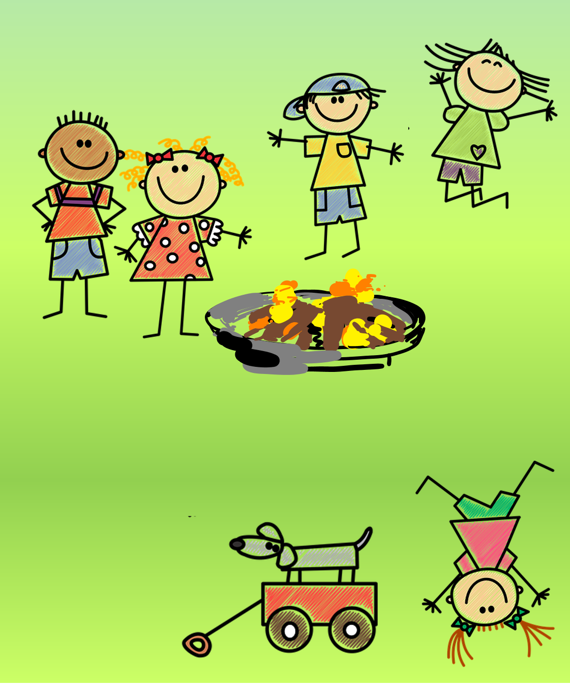 Kirche an der Feuerschale