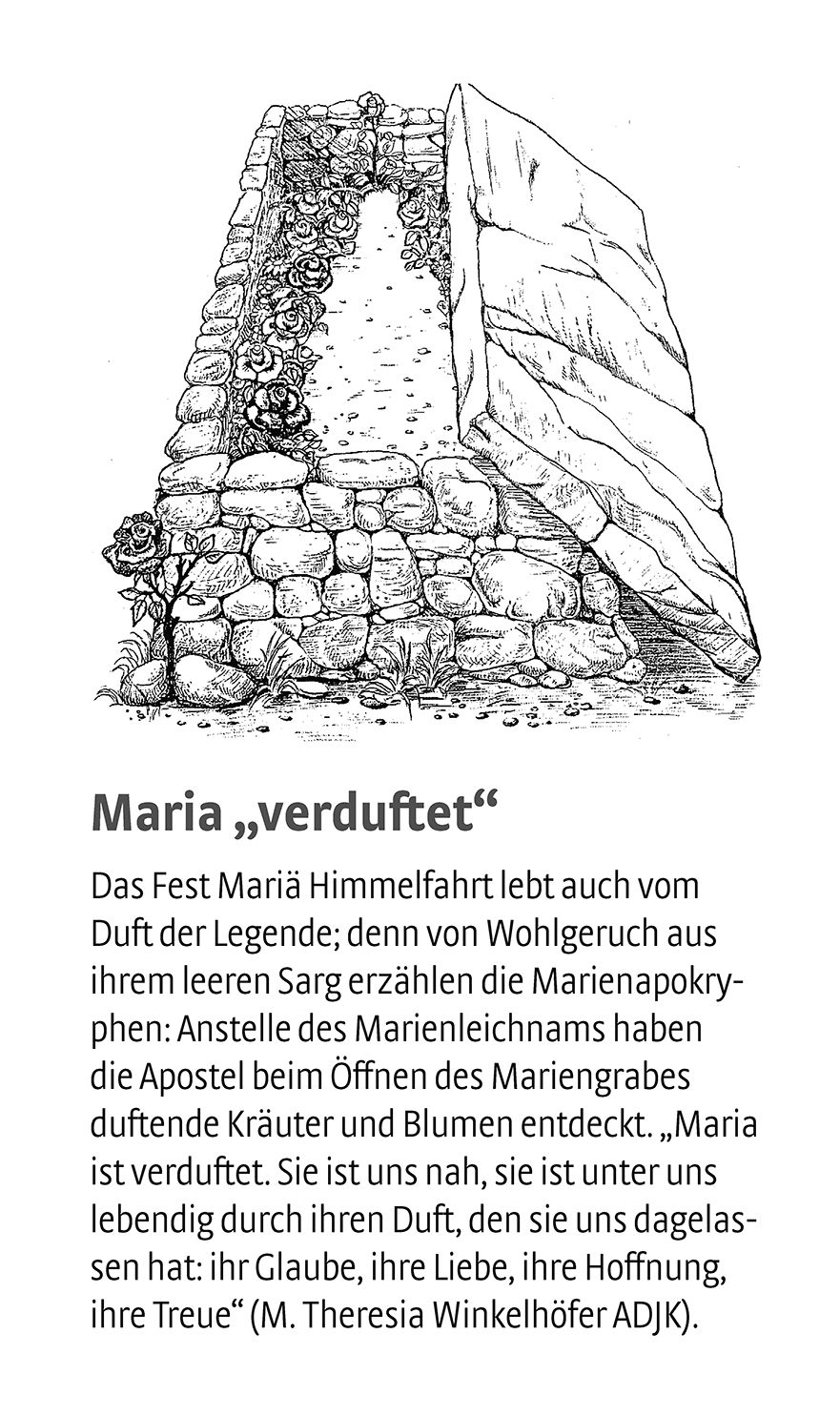 Maria verduftet