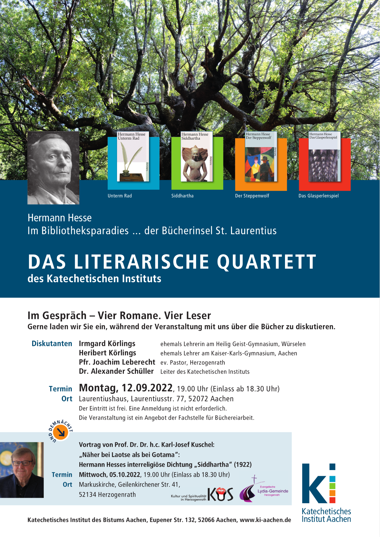 Plakat KI : DAS LITERARISCHE QUARTETT