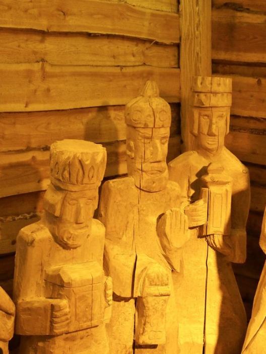 Hl. drei Könige als Holzfiguren