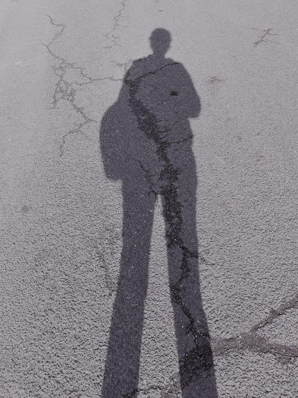 Wanderer als Schatten