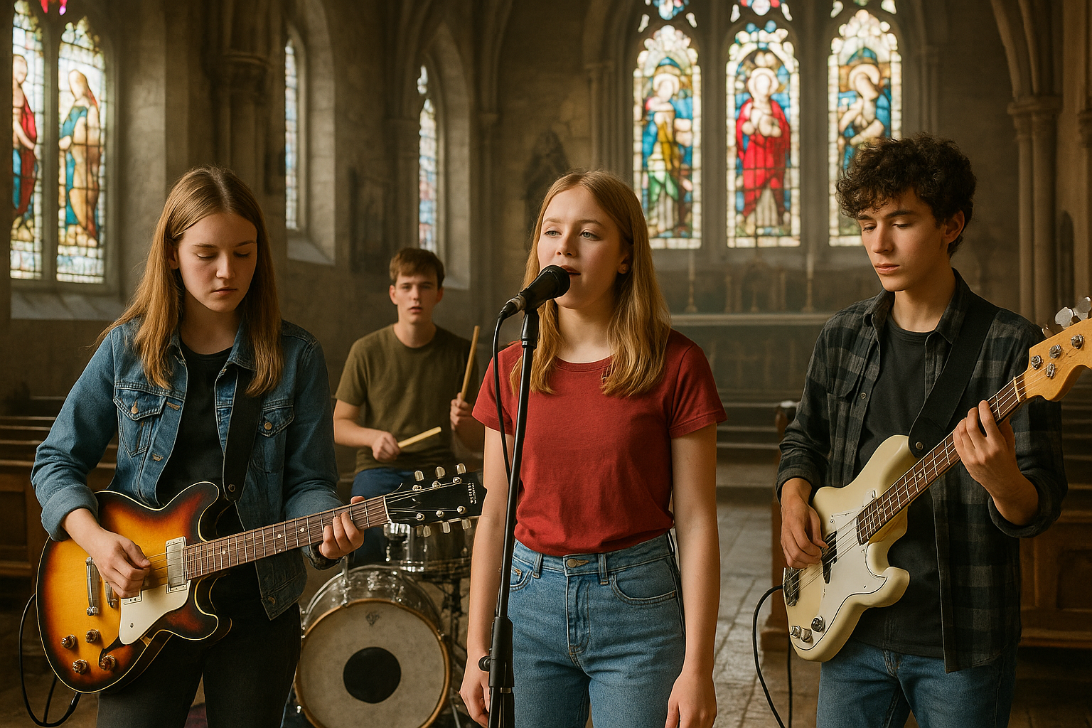 Jugendband_in_Kirche