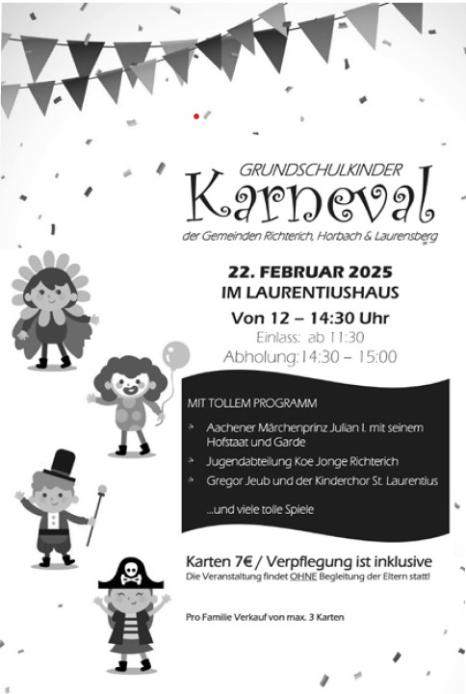 Karneval der Grundschulkinder